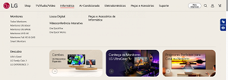 Site da LG não tem mais modelos de notebooks a venda.